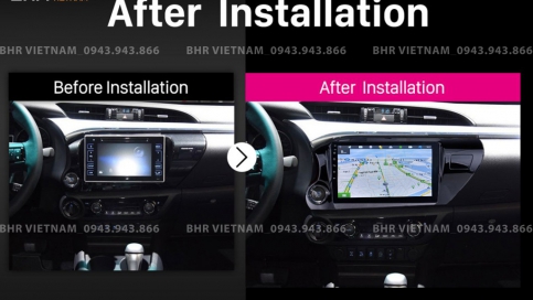 Màn hình DVD Android xe Toyota Hilux 2016 - nay | Fujitech 